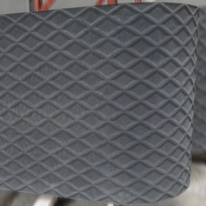 polycon - S05 Graphite Grey | Waffle Structure 2