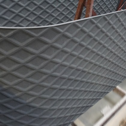 polycon - S05 Graphite Grey | Waffle Structure 3