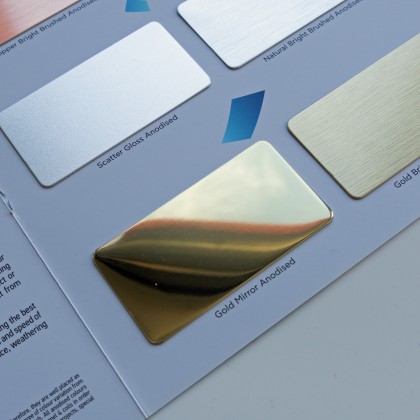 etalbond® – Gold Mirror Anodised (Alu Spiegel Gold eloxiert) 2